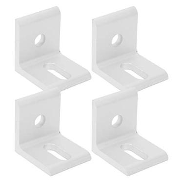 Imagem de Zhjvihx Suportes Em Forma de L, Suporte de Canto Em ângulo Reto, Espessura Forte do Rolamento, Fácil de Instalar para Prateleira de Madeira (alumínio de ângulo 3030)