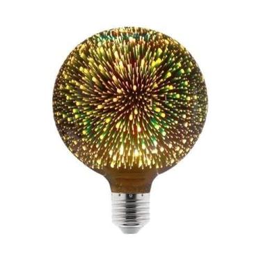Imagem de Lâmpada Vintage LED 3D Edison E27 AC220V Colorida Para Decoração De Na