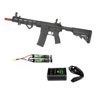 Imagem de Rifle Airsoft M4 Carbinelong M-lok Sa-e20+bateria+carregador