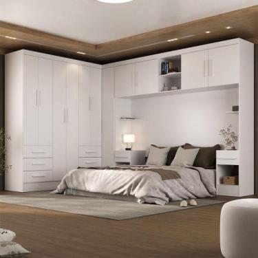 Imagem de Guarda-Roupa Modulado Soberano 11 Portas 8 Gavetas Branco - Panorama M
