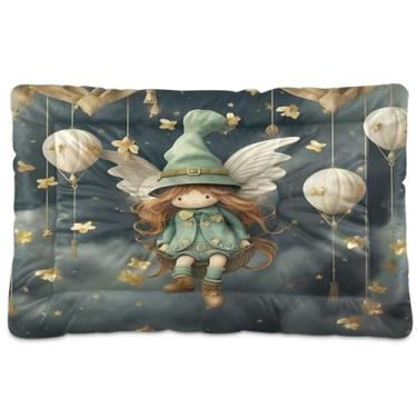 Imagem de Wassud Cama de cachorro voadora em um balão cama grande para cães ao ar livre tapete lavável para animais de estimação cama de gato para dormir viagens 91 x 61 cm