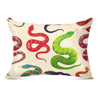 Imagem de Capas de travesseiro coloridas de flanela bege com estampa padrão Queen King para decoração de casa, decoração de casa, tamanho king, 50,8 cm x 101,6 cm