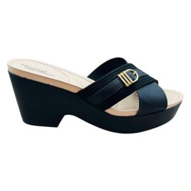 Imagem de Tamanco Modare Ultraconforto Feminino Anabela, Preto, 36