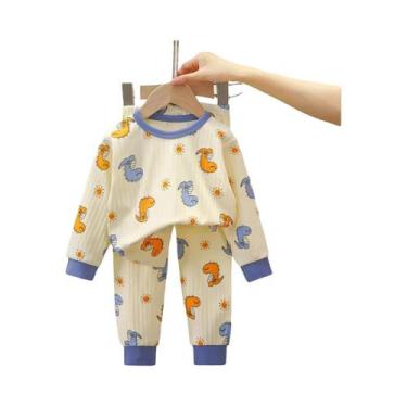 Imagem de Conjunto De Pijamas De Algodão Para Crianças Primavera Outono Roupas D