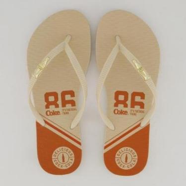 Imagem de Chinelo Coca Cola Sprint Feminino Bege-Feminino