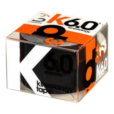 Imagem de Bandagem Elástica Hipoalergênica D3Tape K6 Kinesiology Tape, Preto