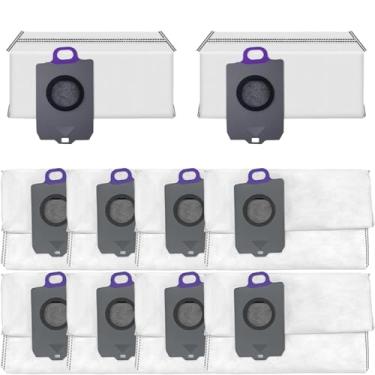 Imagem de Pacote com 10 sacos de pó de substituição compatíveis com Narwal Z10 Ultra – Sacos de vácuo descartáveis de 3,2 L de alta eficiência para estação de esvaziamento automático