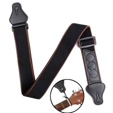 Imagem de Correia BK guitarra violão alça com porta palheta MXP GS4