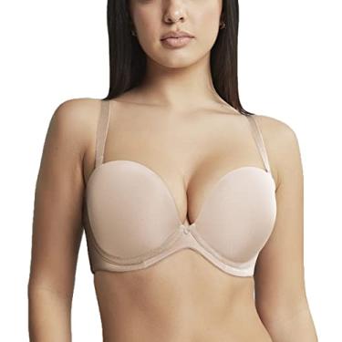 Imagem de Cleo by Panache Sutiã feminino Faith moldado sem alças, Latte, 32E