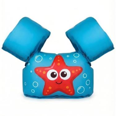 Imagem de Boia Salva-Vidas Colete Infantil, Não Fura, Segurança para Praia e Piscina, Ajustável para Crianças de 1 Ano (ou 8kg) até 25kg (Star)