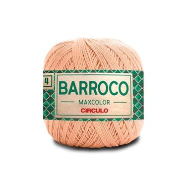 Imagem de Barbante Barroco Maxcolor Fio 4 200g 338m Círculo Novelo Crochê Tricô Artesanato Tapetes Souplás (4224 - PEACH FUZZ)