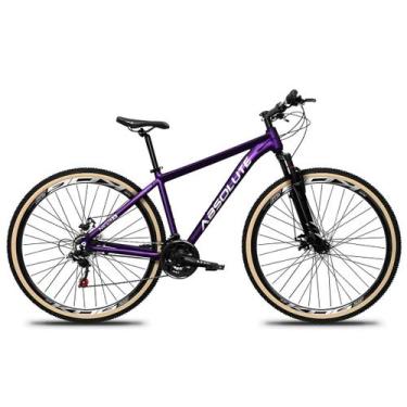 Imagem de Bicicleta Aro MTB 29 Absolute Nero 5 24 Marcha Freio a Disco, Roxo, 17
