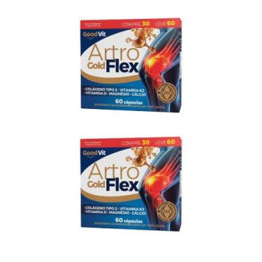 Imagem de Kit 2 Artroflex Colágeno Tipo 2 E Vitaminas 60 Cápsulas - Goodvit