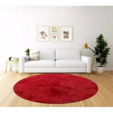 Imagem de Tapete redondo 2,00x2,00 apolo não escorrega toque macio moderno otima