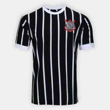 Imagem de Camiseta Corinthians Democracia 8 Masculina - Coimbra, Preto, P