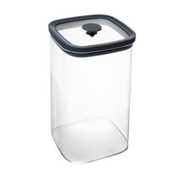 Imagem de WOLFF - Porta Mantimentos com Tampa Cinza Square 1,2L Vidro Borossilicato