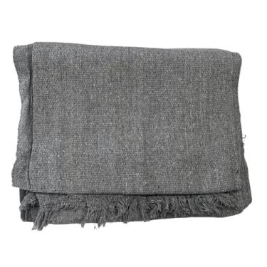 Imagem de Manta Para Sofá ou Cama Luxo Gigante 210x120 Tipo Capa de Sofá Protetora Algodão Decorativa manta para sofá sofa grande(Cinza Escuro)