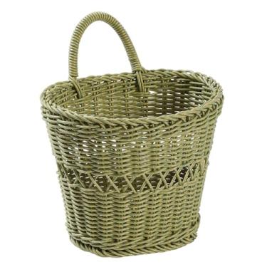 Imagem de Bothyi Cesto de parede para frutas e legumes, organizador versátil, cesto de flores para quarto de bebê, jardim, sala de estar e banheiro, Verde