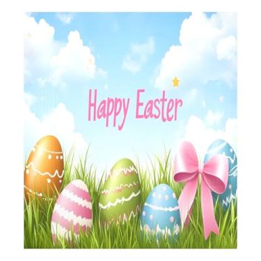 Imagem de Qilmy Capa magnética para máquina de lavar louça, ovos de páscoa, 58 x 66 cm, capa decorativa para geladeira para porta da frente, adesivo, folha magnética, máquina de lavar, painel de geladeira