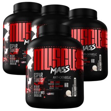 Imagem de Combo 4X Muscle Mass Hipercalórico - Espartanos-Unissex