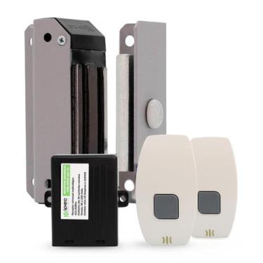Imagem de Fechadura Eletroímã M60 Botoeira S/Fio Botoeira e Receptor - Ipec