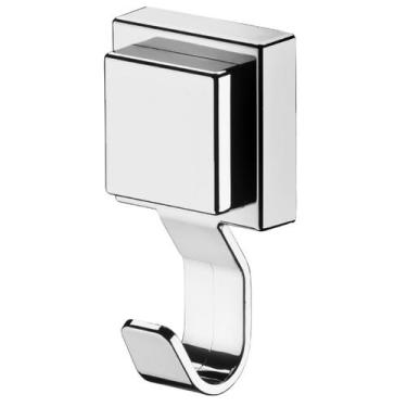 Imagem de Gancho Adesivo De Parede Cromado Para Banheiro Lavanderia Quarto Multi