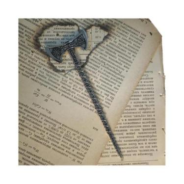 Imagem de Grampo De Cabelo Feminino Vintage Com Runas Nórdicas E Nó Celta, Estil