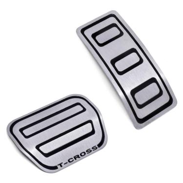 Imagem de Pedaleira Freio Acelerador Aço Inox Tcross Automatico 2022