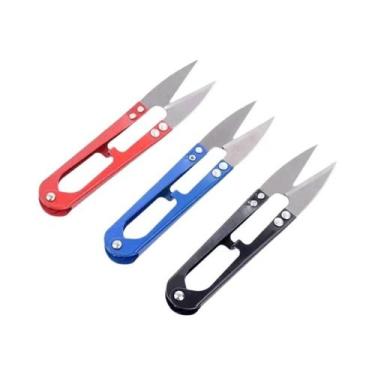 Imagem de Tesoura De Pesca Multicolorida Em Aço Inoxidável, Alicate De Costura E