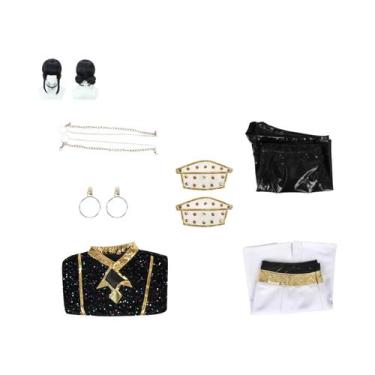 Imagem de Fantasias De Cosplay De Anime E Jogos Black Gold Para Meninas, Hallowe