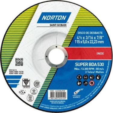 Imagem de Caixa Disco de Corte 4.1/2" - Bda Norton 530 (10 unidades)