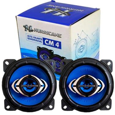 Imagem de Kit Alto Falante Hurricane Quadriaxial CM4 4" Polegadas 110W RMS