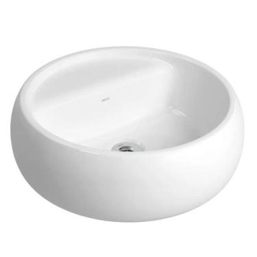 Imagem de Cuba Redonda de Apoio 40cm com Deck Branco - L.12040.M.BD.17 - DECA