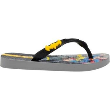 Imagem de Chinelo Infantil Menino Dedo Casual Dia a Dia Passeio Escola Liga Da Justica 27484-Masculino