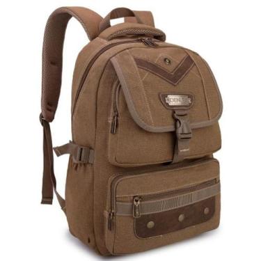 Imagem de Mochila Unissex Costas Lona Notebook Tam G Faculdade Escolar Trabalho 