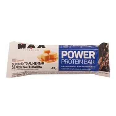 Imagem de Power Protein Bar (41g) - Sabor: Milk Caramel - MAX TITANIUM