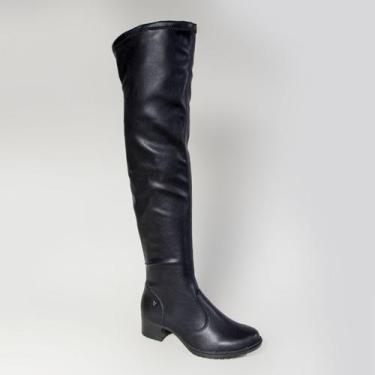 Imagem de Bota Feminina Mississipi Over The Knee J0335 Preto, Preto, 0001, 38