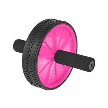 Imagem de Roda Para Exercício Abdominal Lombar Exercise Wheel Rosa - Liveup - LI