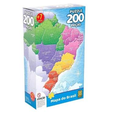 Imagem de Mapa Do Brasil 200 Peças - Grow 03936