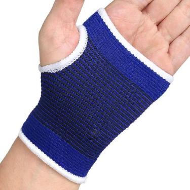 Imagem de Munhequeira de poliéster 2 peças elásticas azul - if01017 - SEM MARCA