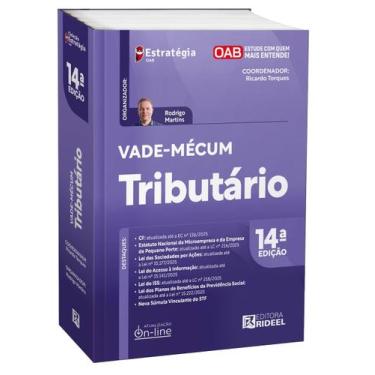 Imagem de Vade Mécum Tributario 45º exame da ordem 2025 14ª Edição - Rideel