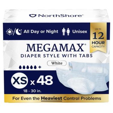 Imagem de Fraldas de Incontinência NorthShore MegaMax XS  48 Tiras  1830 pol