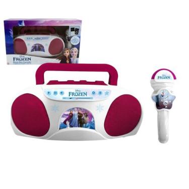 Imagem de Caixa De Som Frozen Disney Elsa Boombox Com Microfone Entrada Auxiliar