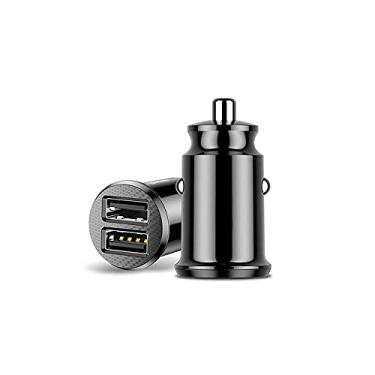 Imagem de Isqueiro Grain Mini Dual USB Smart Car Rápido Rápido 3,1A para Tablet Celular GPS 2 Portas USB