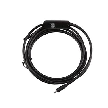Imagem de Endoscópio USB MASO 5,5 mm 2 em 1 IP67 Câmera de inspeção de boroscópio à prova d'água com 6 LEDs e 5,5 m Cabo de cobra Adaptador USB para celular Android - Comprimento do cabo: 1 M