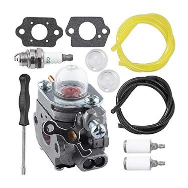 Imagem de U3store WT973 Carburador para Bolens BL110 BL160 BL425 Cub Cadet BC210 BC280 CC212 CS202 SS270 Kit de carburador de cordas com filtro de combustível Vela de ignição