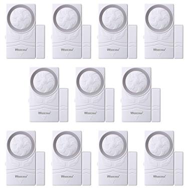 Imagem de Wsdcam Alarme de porta e janela para casa, sistema de segurança de alarme magnético, sensor de alarme, lembrete alto de 110 dB, modo 4 em 1, alarmes de janela, pacote com 10