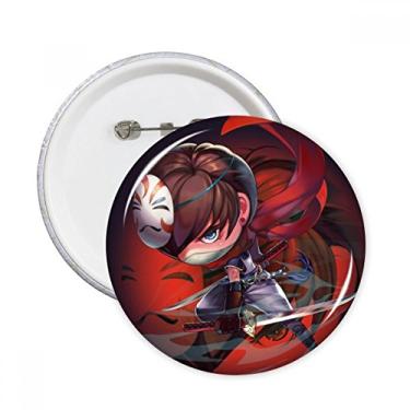 Imagem de Jogo de personagem de desenho animado engraçado Corps pinos redondos crachá botão decoração roupas presente 5 peças