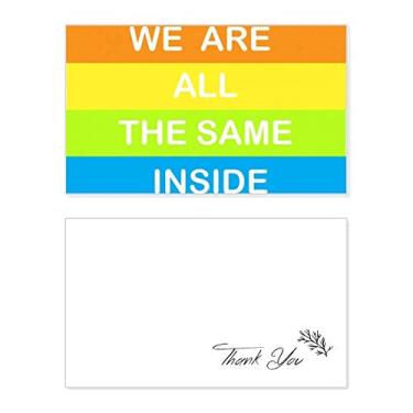 Imagem de Rainbow Gay Lésbica Transgênero LGBT Cartão de Agradecimento Papel de Aniversário Saudação Casamento Apreciação