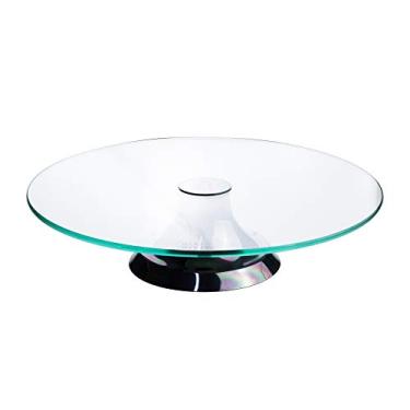 Imagem de PRATO P/BOLO VIDRO C/PÉ MONACO BLACK 33cm